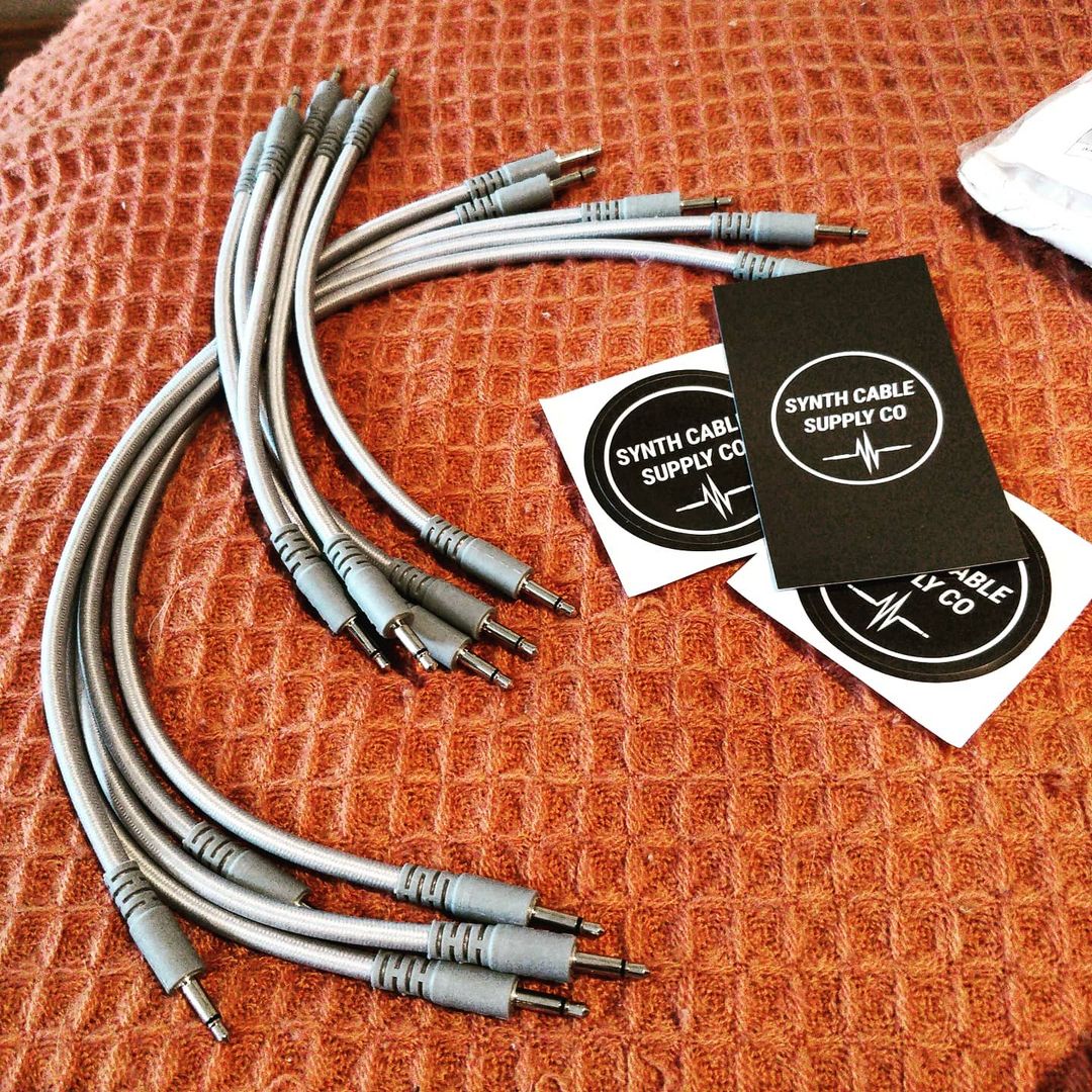 Eurorack braided synth cables