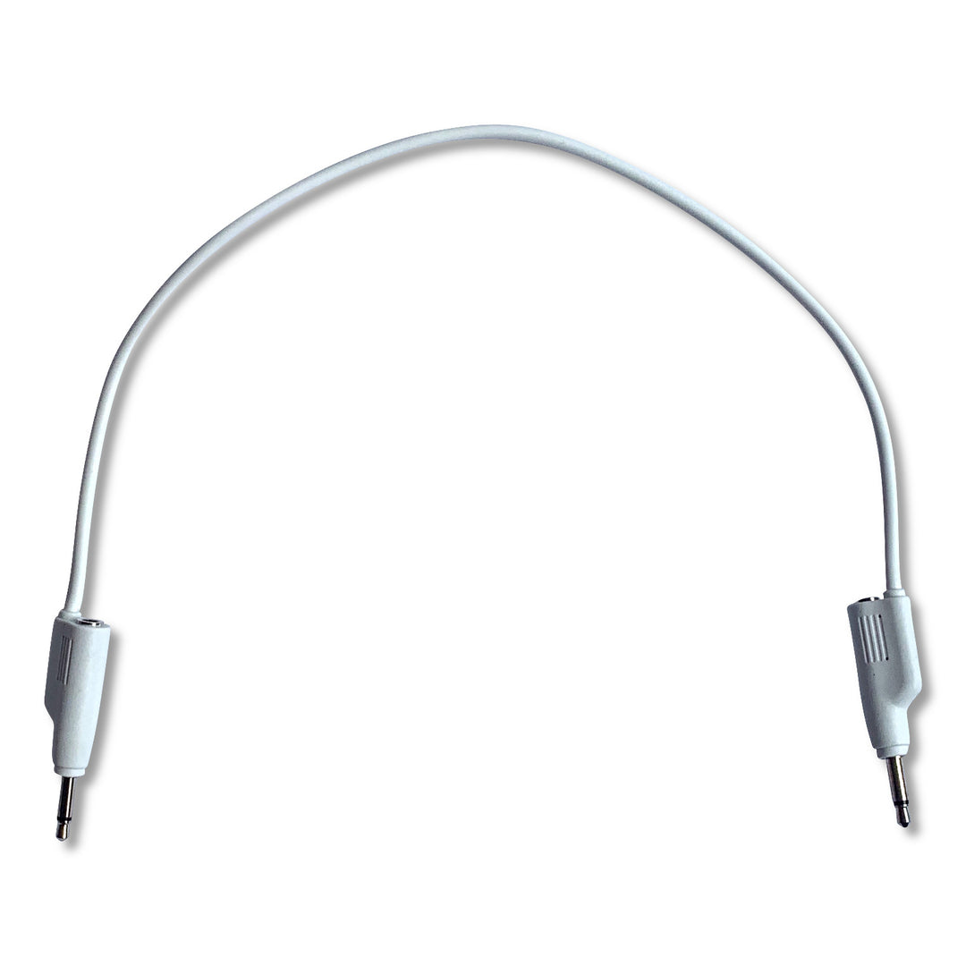 stacking mono audio cable 3.5mm in white
