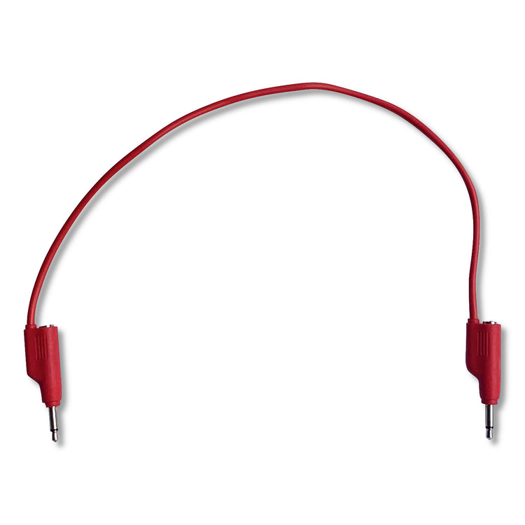Red eurorack stackable cable