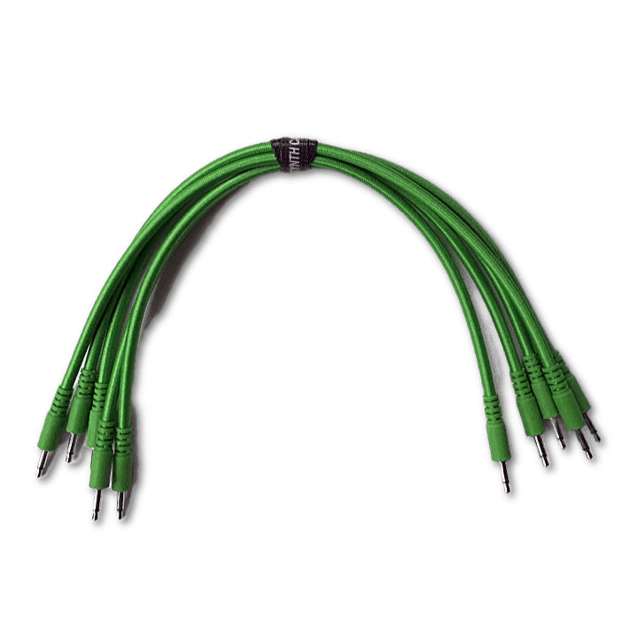green 3.5mm eurorack patch cable